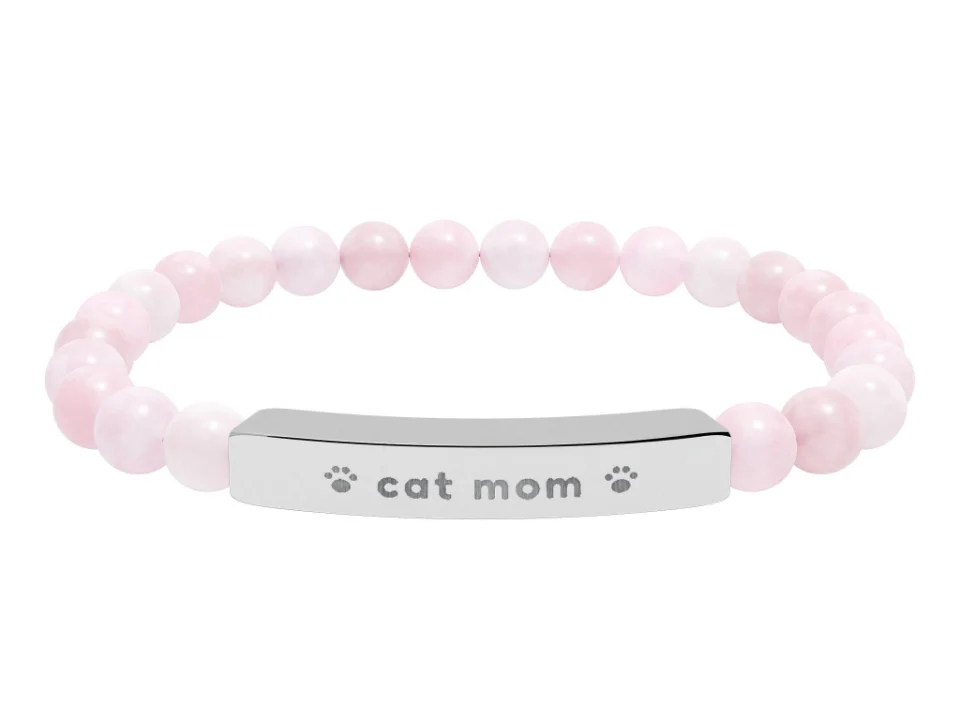 Cat Mom Engraved Bracelet