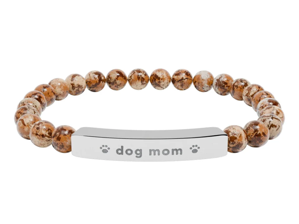 Dog Mom Engraved Bracelet