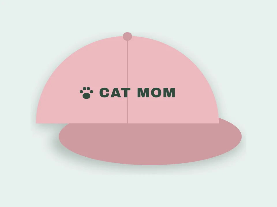 Cat Mom Embroidered Hat