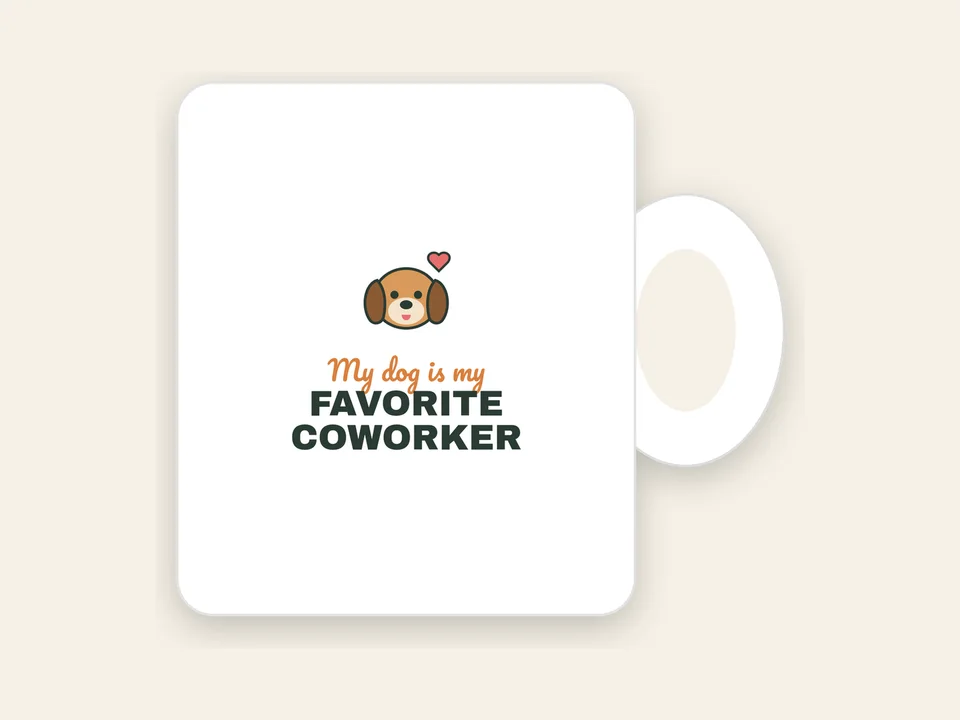 My Dog Is My Favorite Coworker Mug
