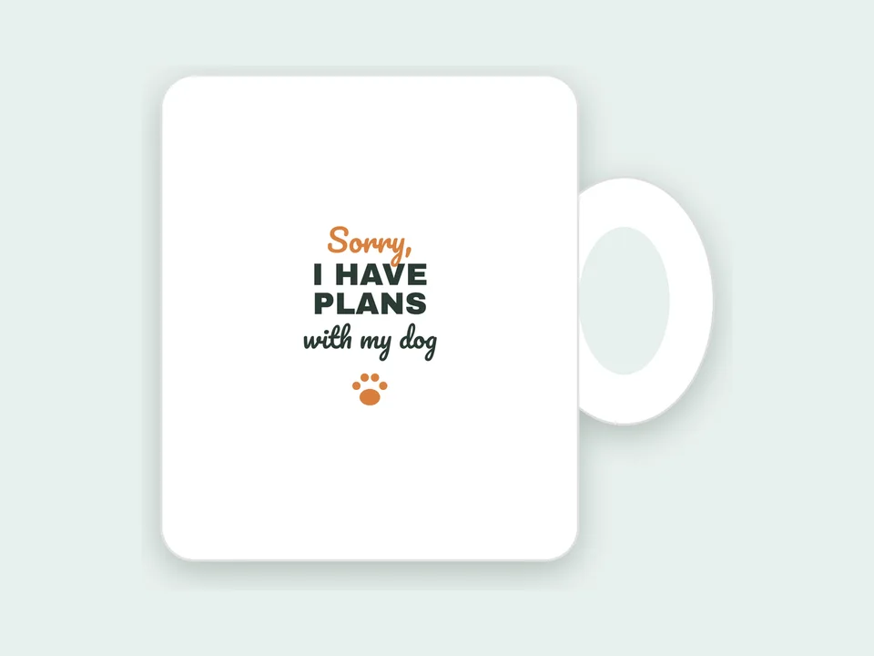 Plans With My Dog Mug