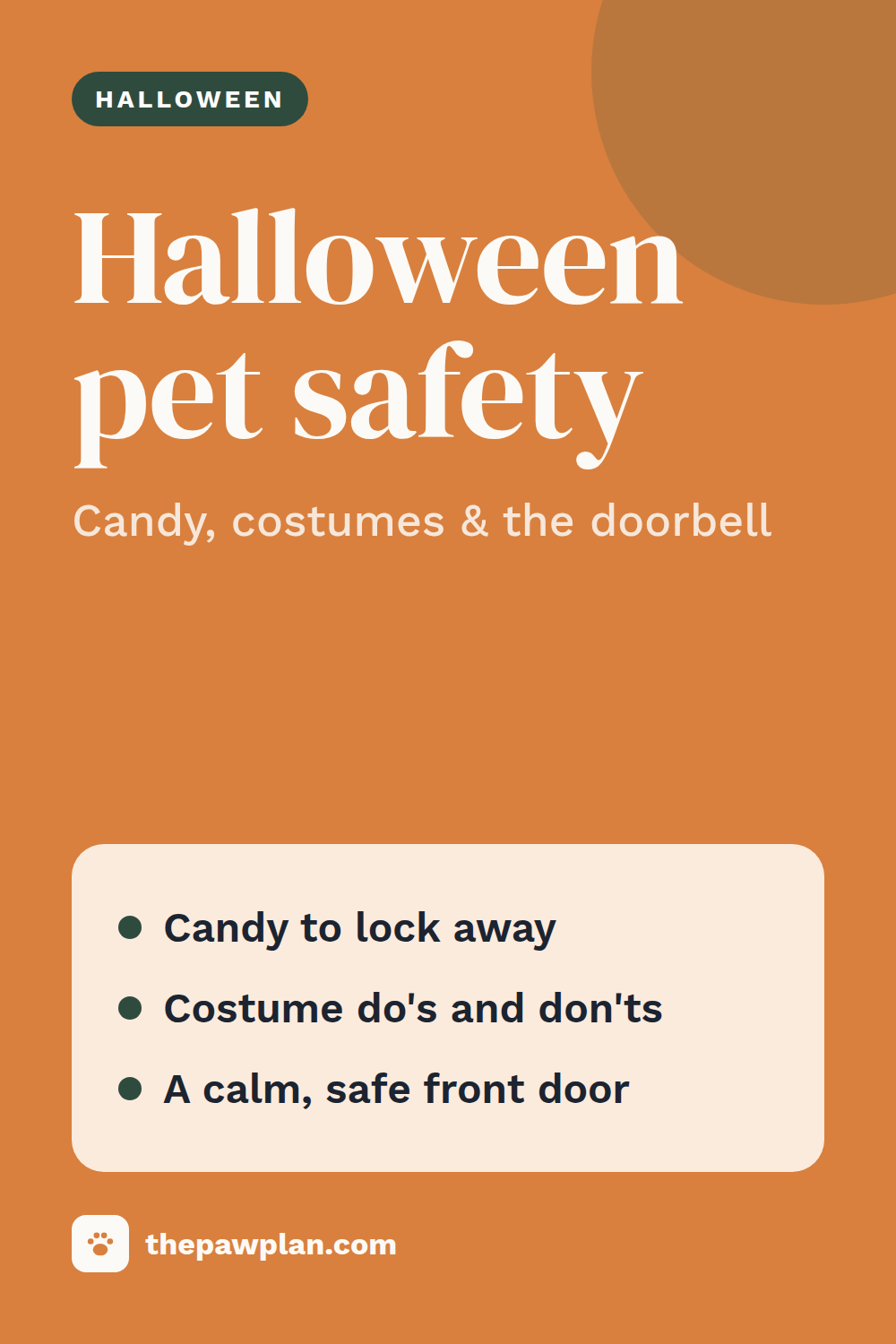 Halloween pet safety: candy, costumes and trick-or-treaters
